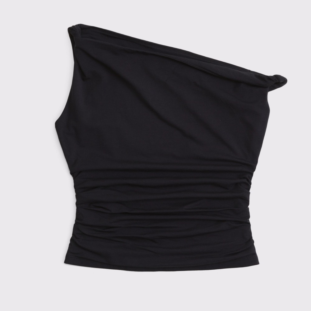 Black One-Shoulder Top